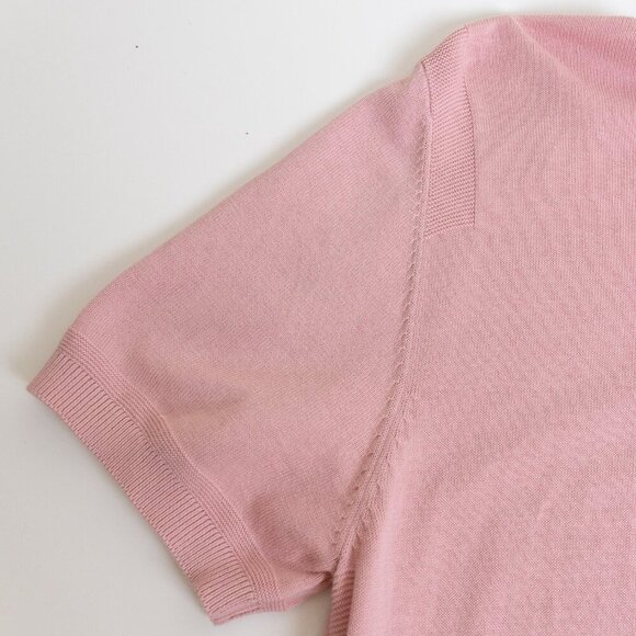 Ben Sherman Short Sleeve Polo Shirt Light Pink Preppy Cotton Knitted Small - Picture 8 of 13